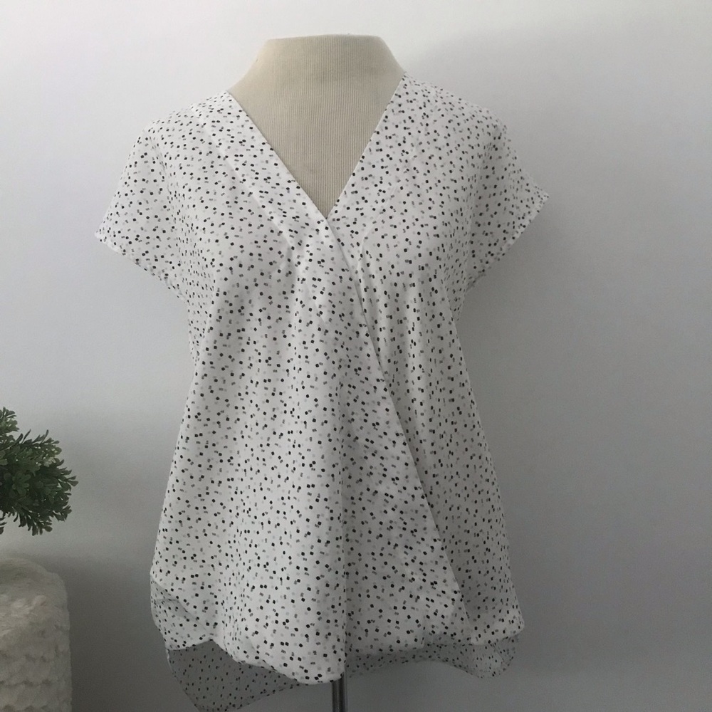 SOLD Ann Taylor multi-patterned blouse